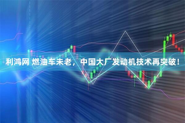 利鸿网 燃油车未老，中国大厂发动机技术再突破！