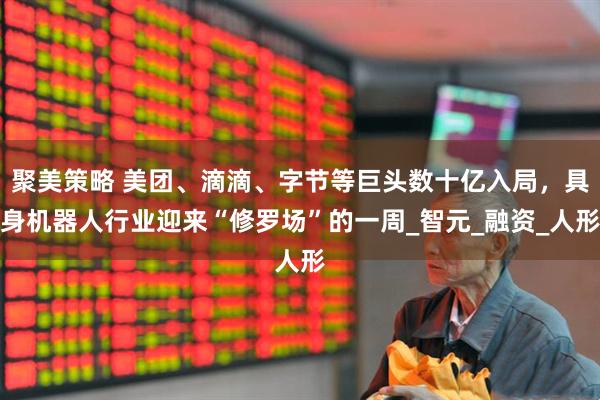 聚美策略 美团、滴滴、字节等巨头数十亿入局，具身机器人行业迎来“修罗场”的一周_智元_融资_人形