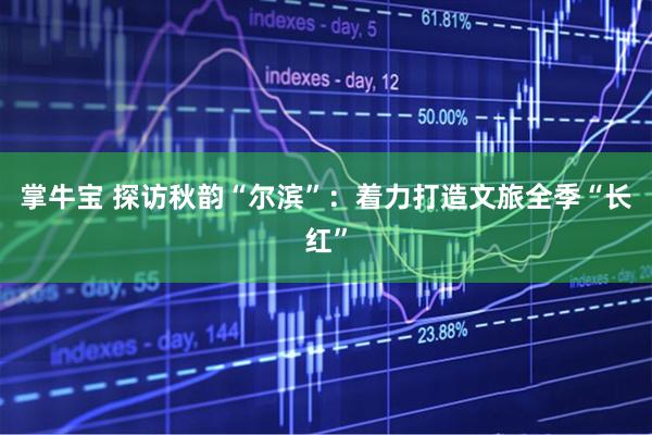 掌牛宝 探访秋韵“尔滨”：着力打造文旅全季“长红”